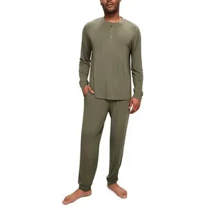 Eberjey Men Henry Pajama Set Moss Size XL